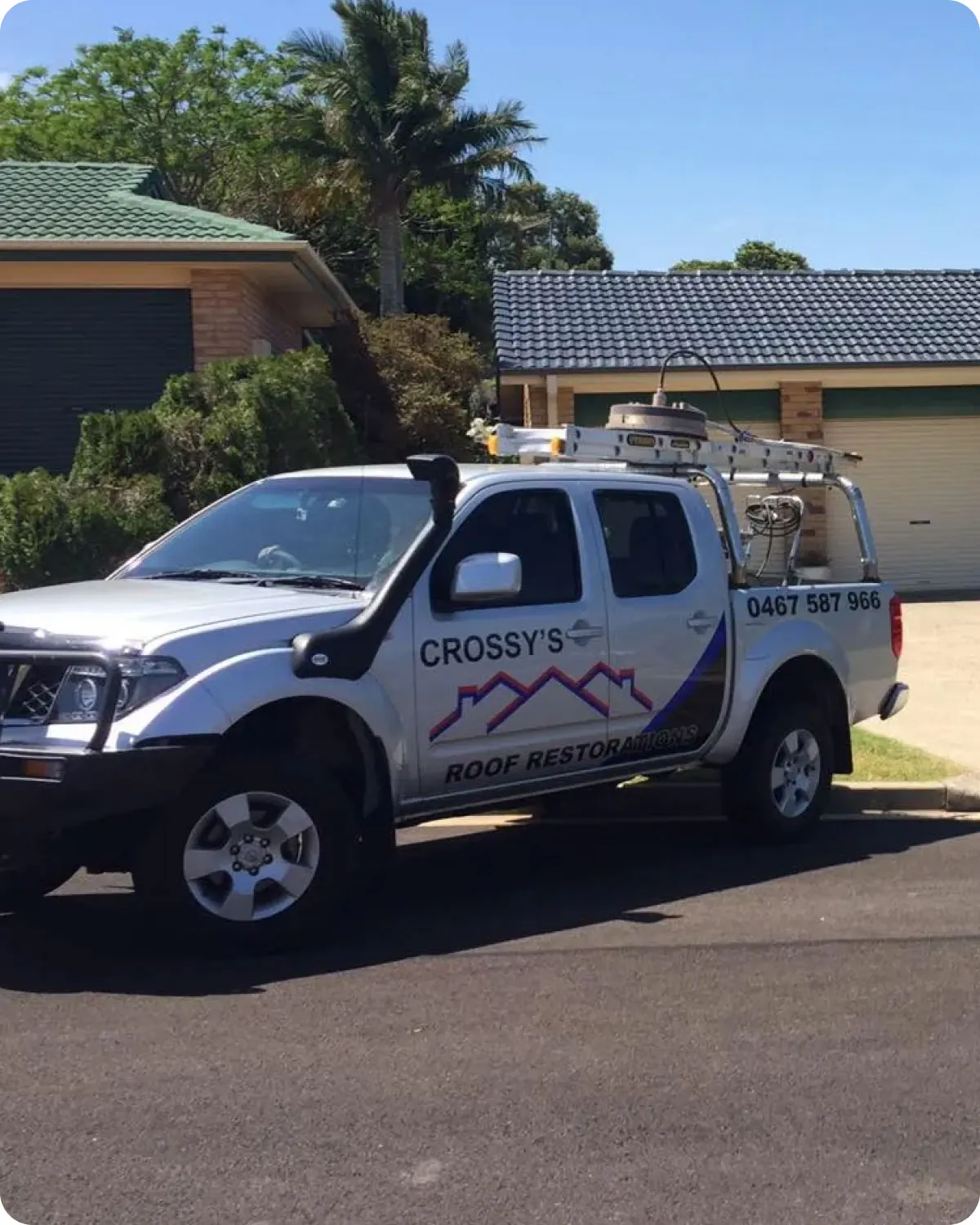 Roof restoration on a coastal home in Ballina