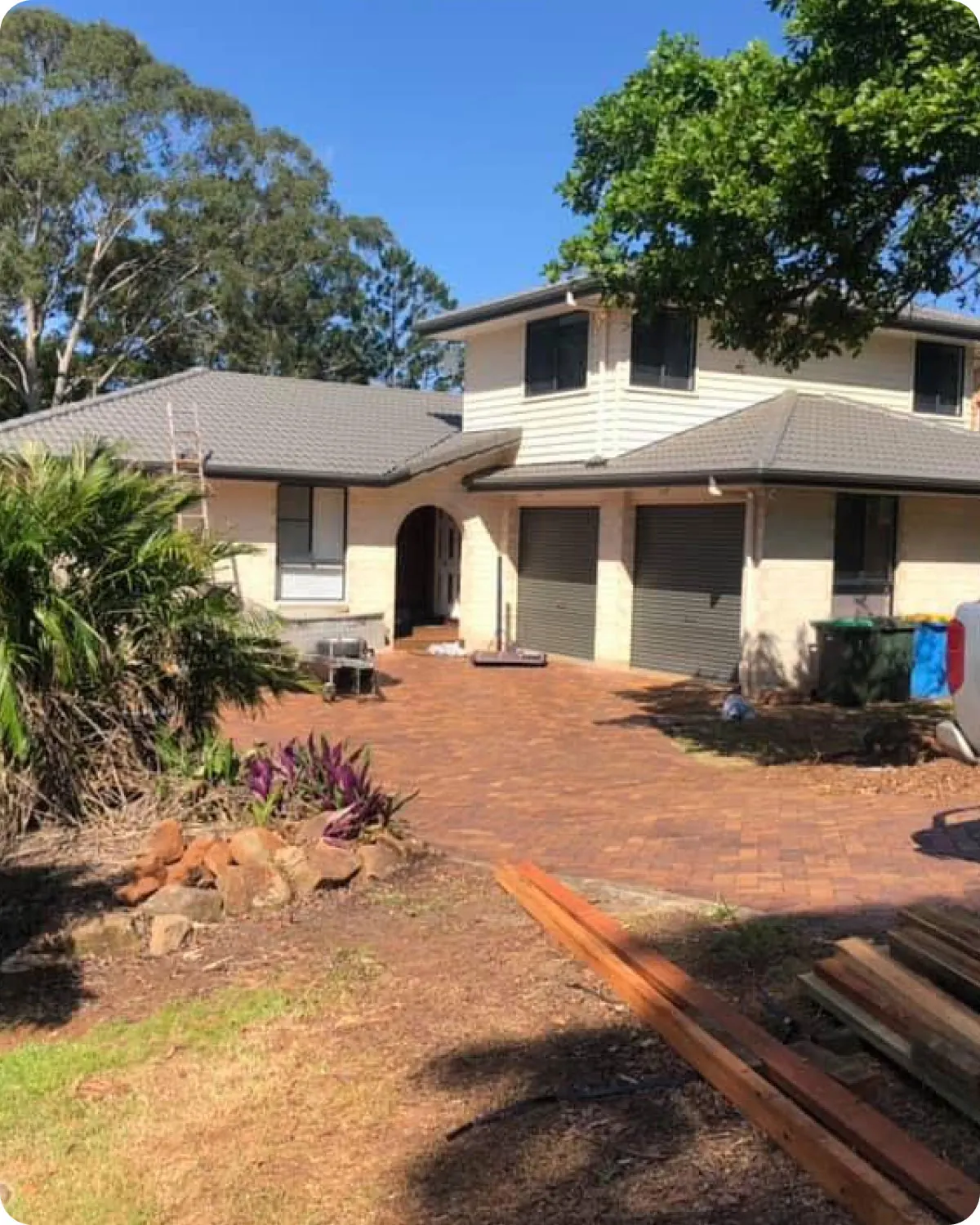 Roofing work on a rural property near Casino NSW