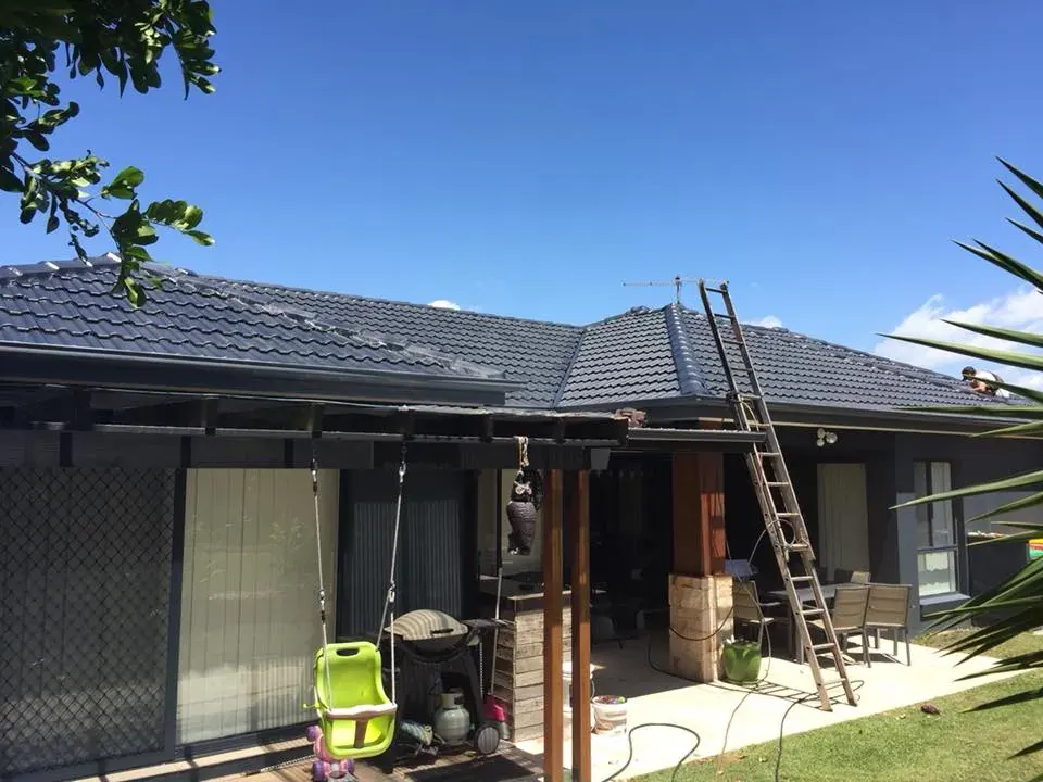 Completed roof restoration, after shot